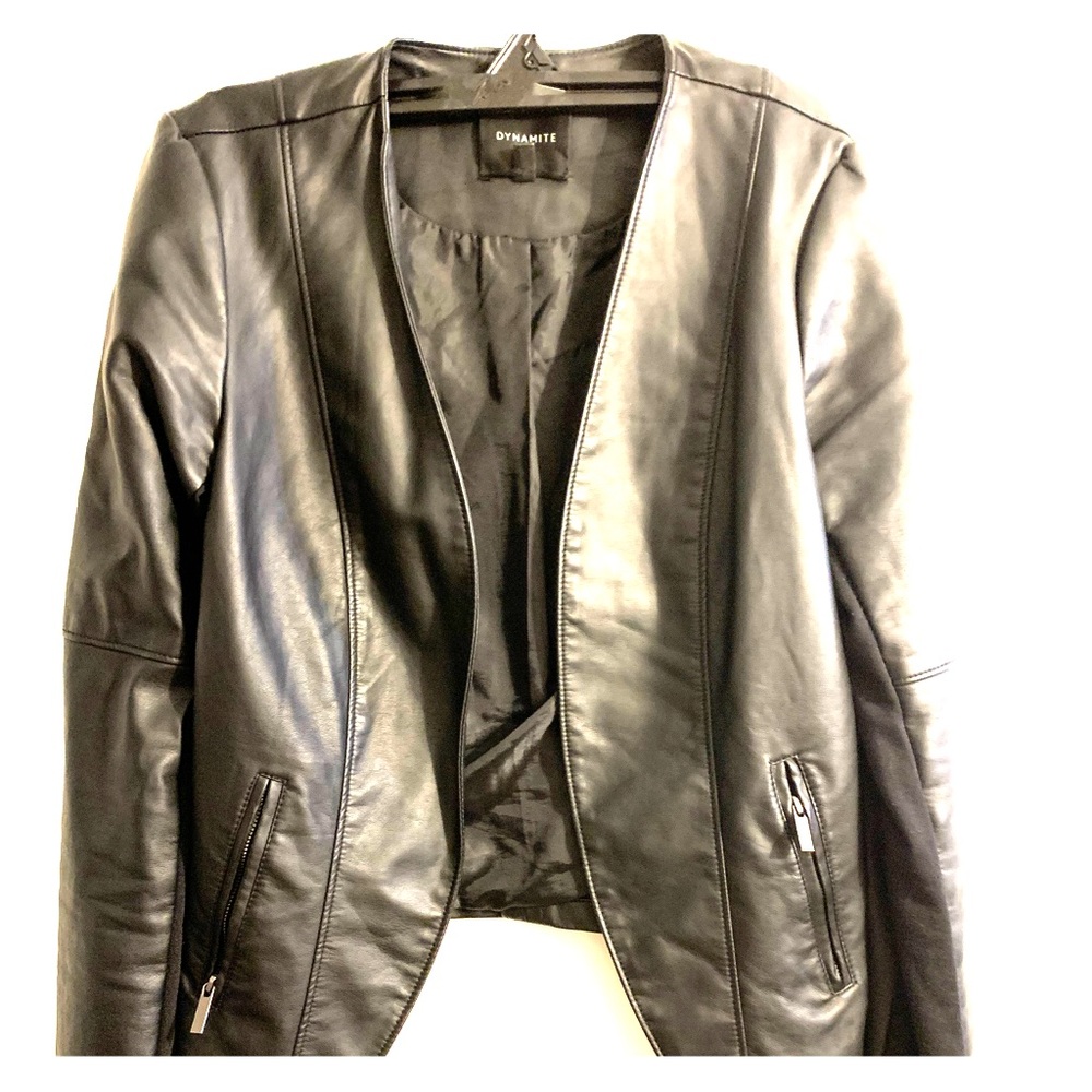 Black pleather jacket